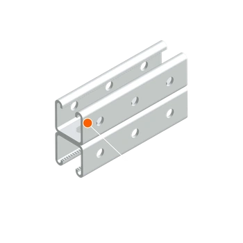 Профиль монтажный двойной STRUT KRP-S 418220D БП L=300мм